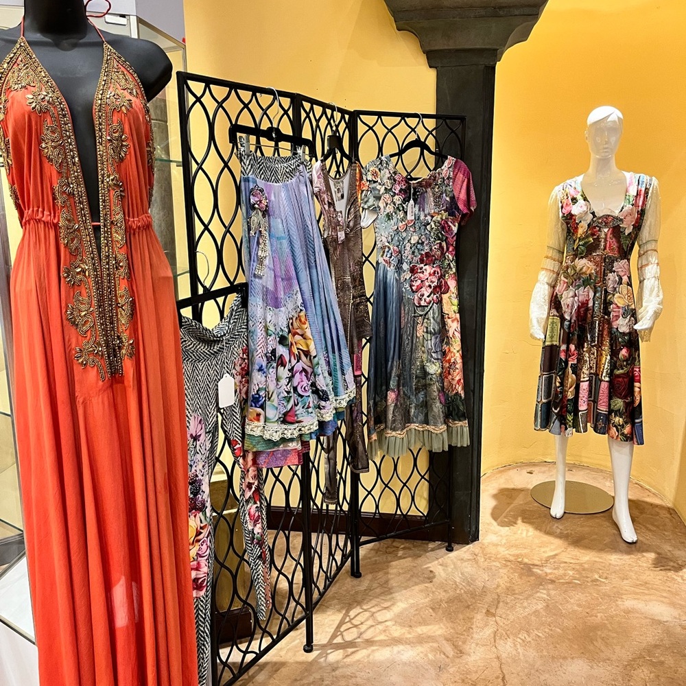 Stunning Long Dress, Hand beaded details in front, and sides down to back